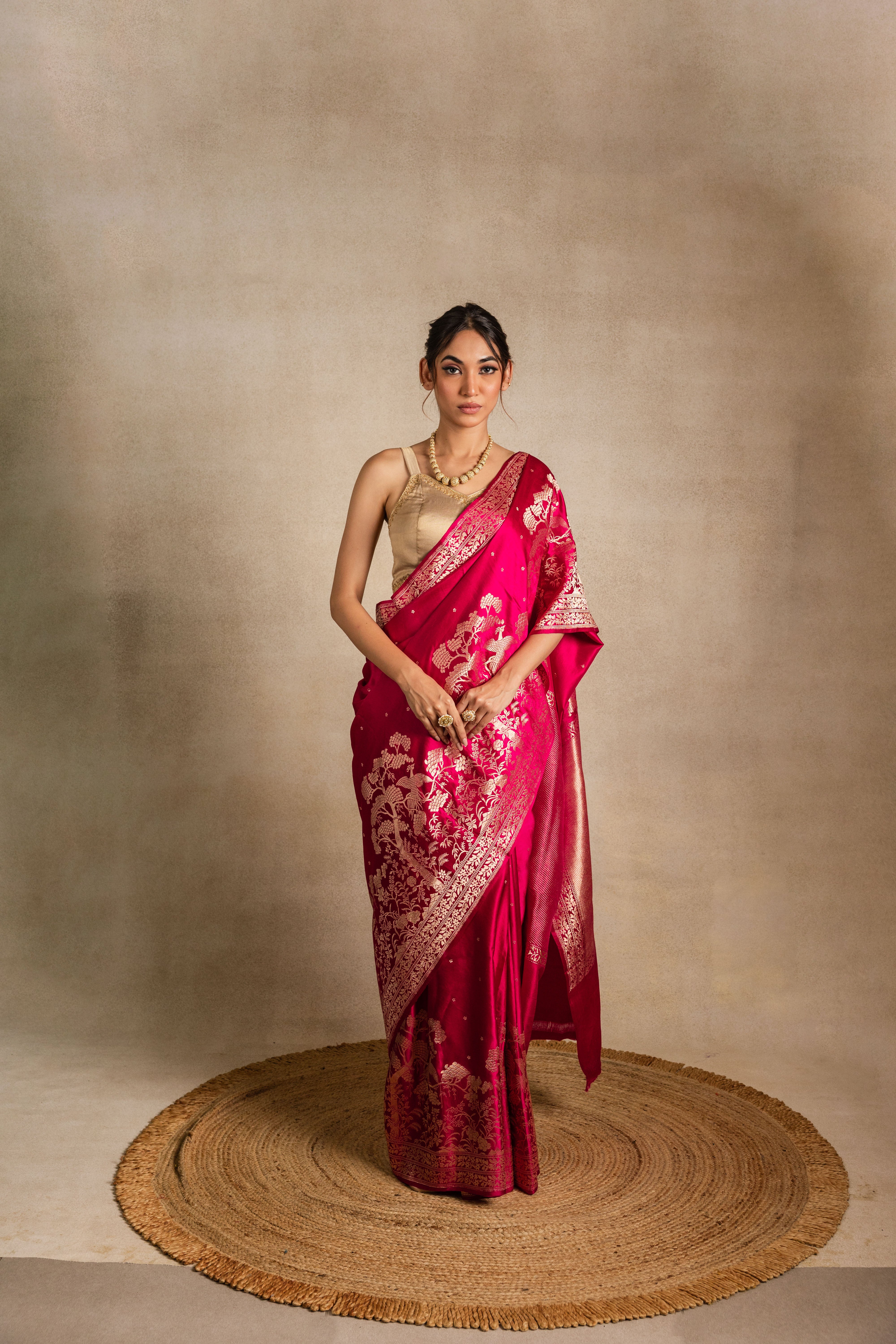 Rani Katan Silk Saree