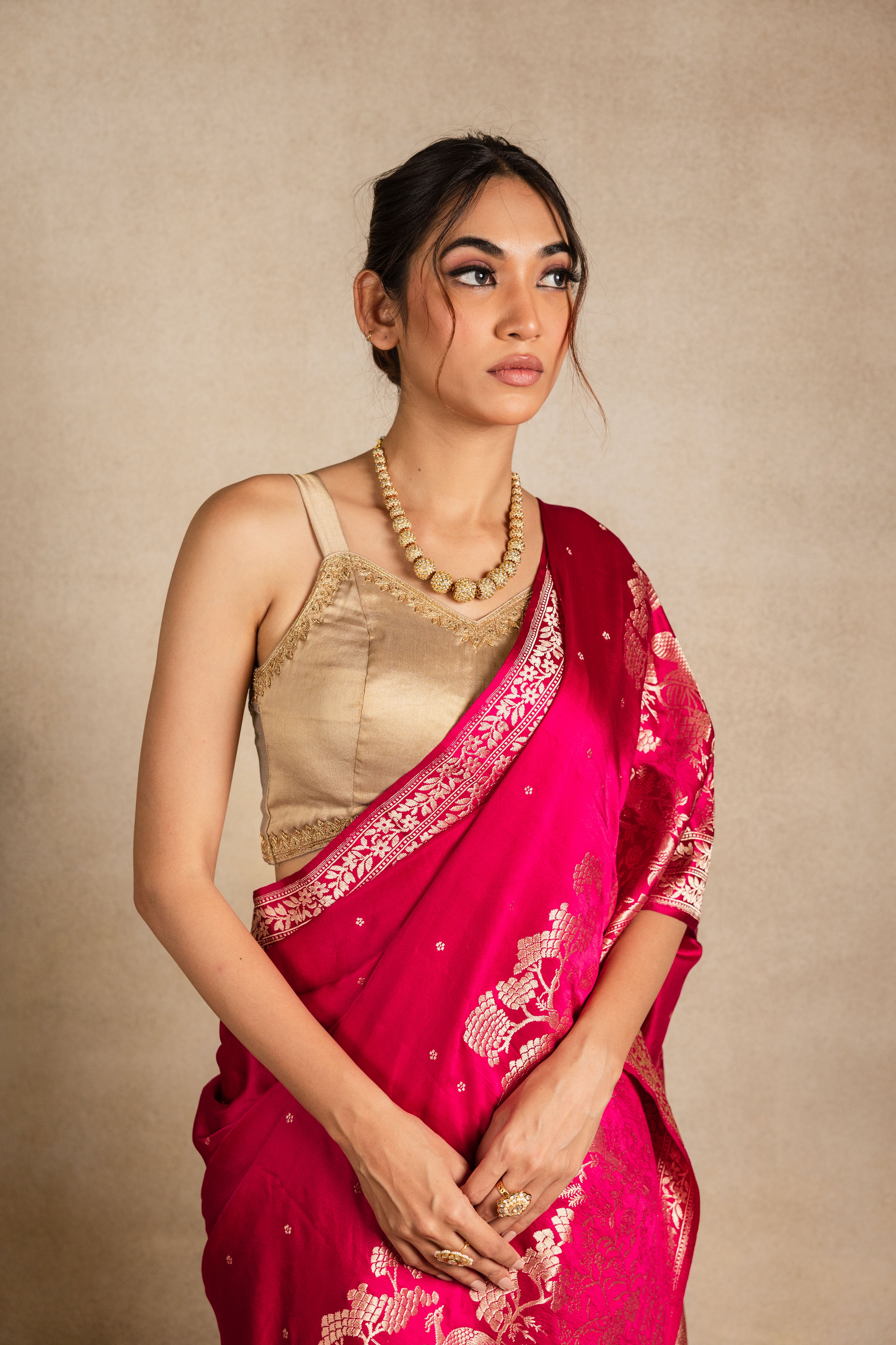 Rani Katan Silk Saree